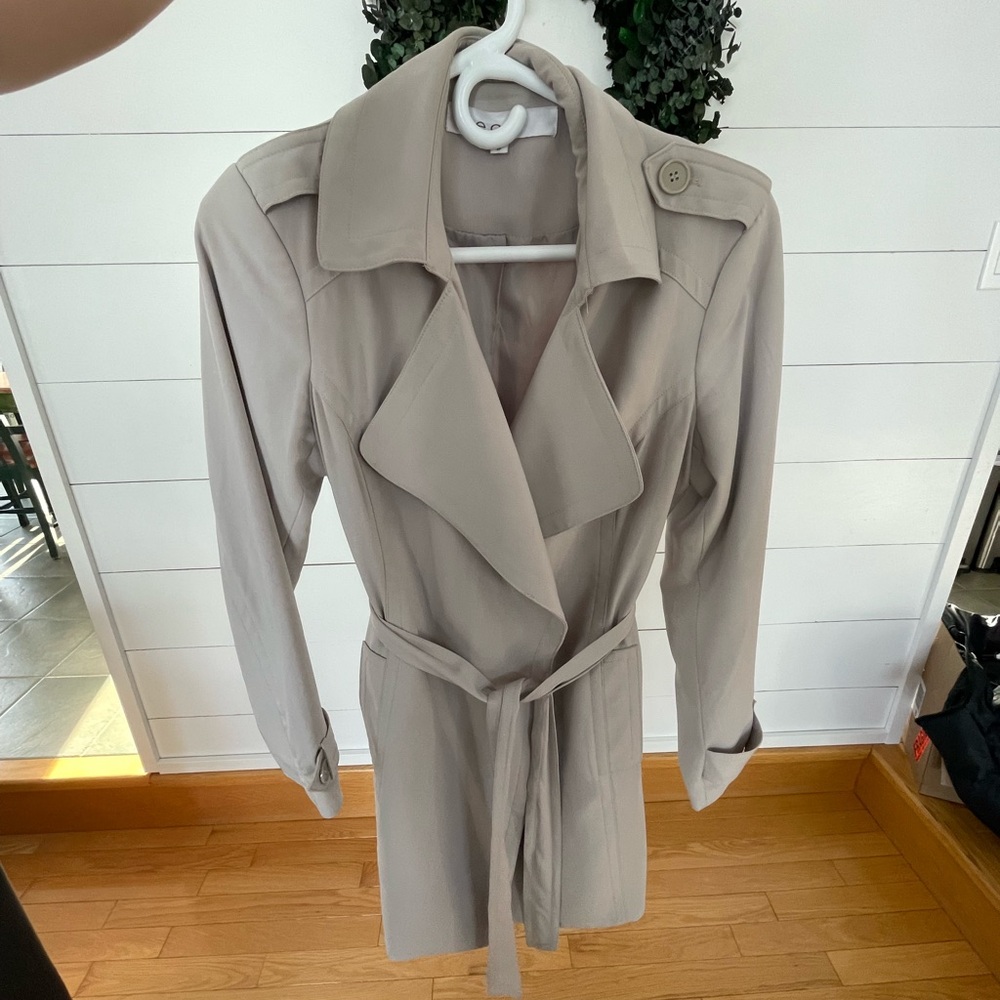 3/20$ Beige Trench Coat with Belt